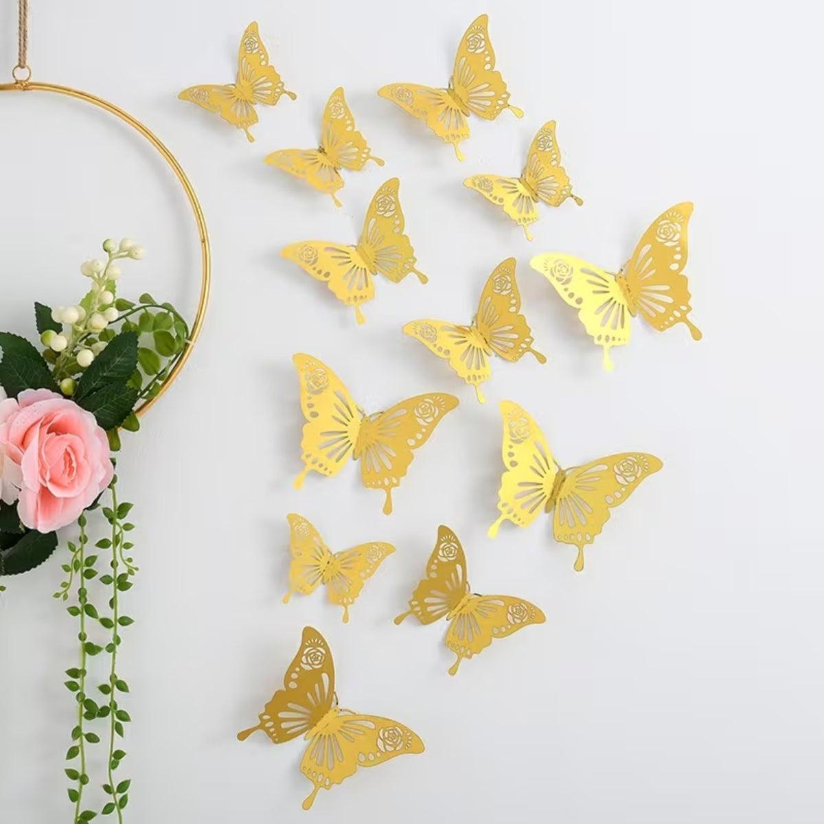 3D Butterfly Wall Stickers With Realistic Look