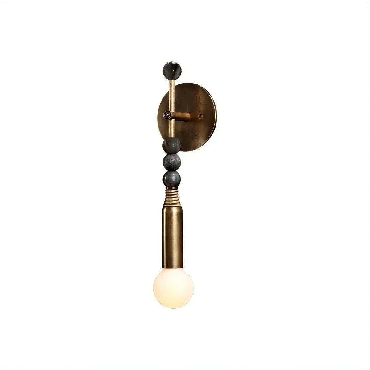 Antique Brass Wall Light With Contemporary Candle Sconce For Interior Lighting Design