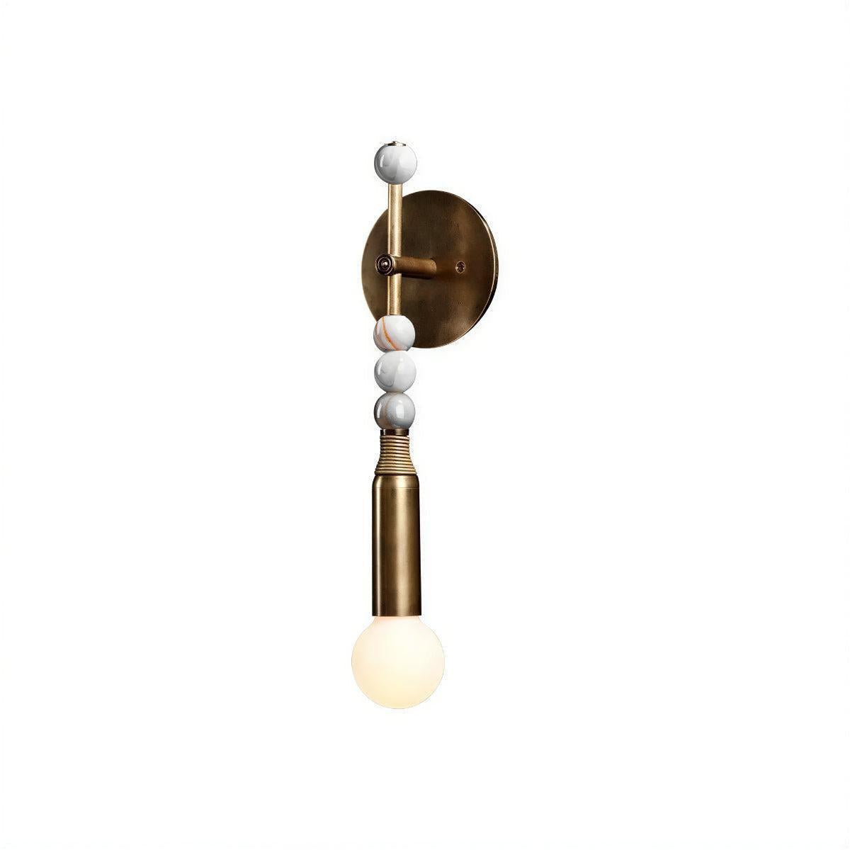 Antique Brass Wall Light With Contemporary Candle Sconce For Interior Lighting Design