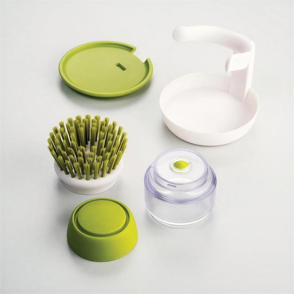 Automatic Washing Up Dish Scrubber Brush With Integrated Soap Dispenser