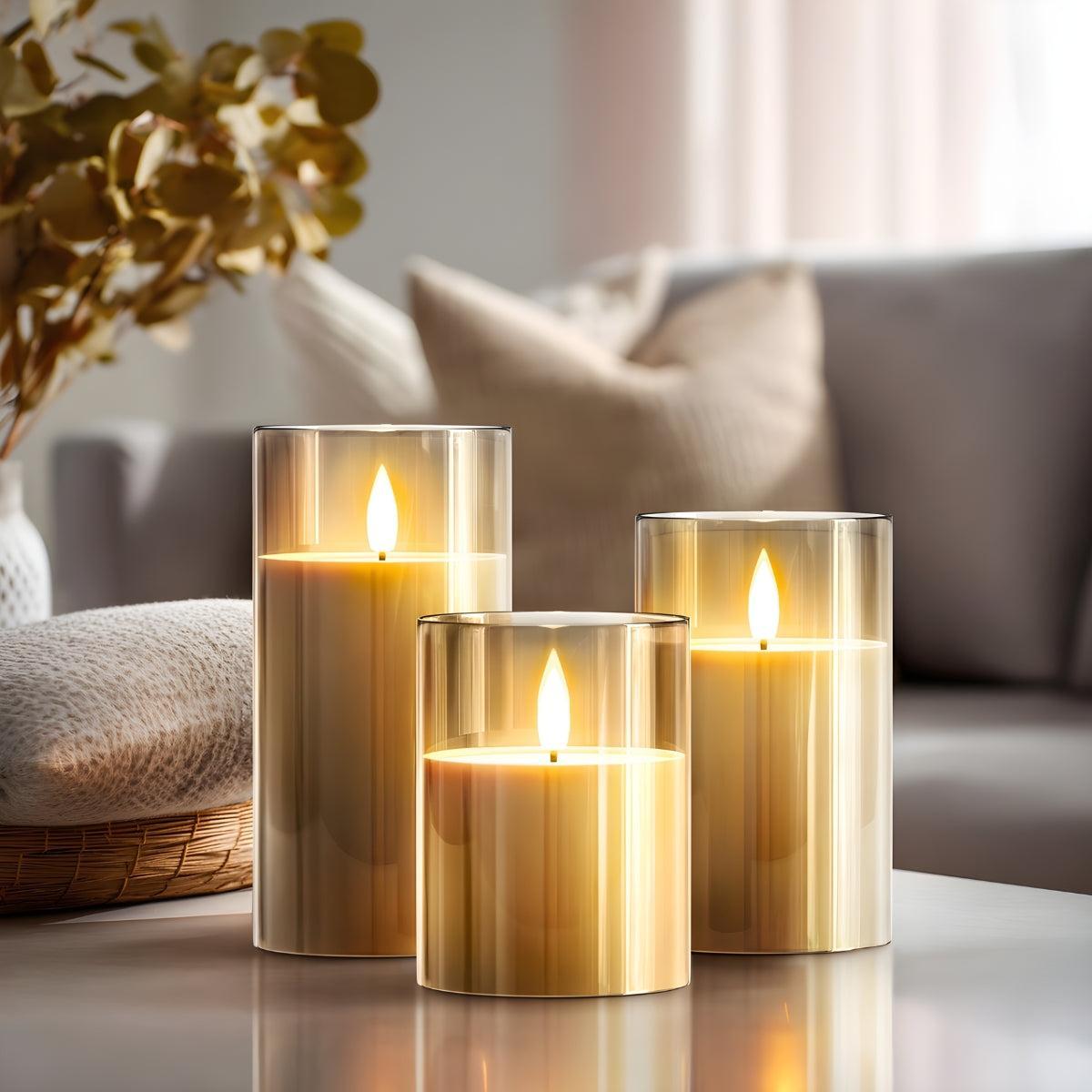 Battery Operated Flameless Flickering LED Candles