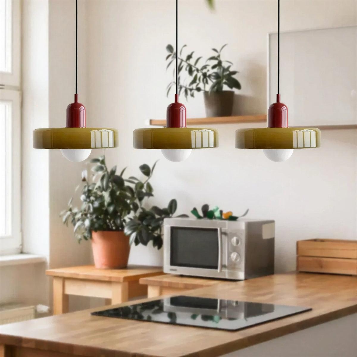 Bauhaus Designed Pendant Lighting for Kitchen Island and Dining Room