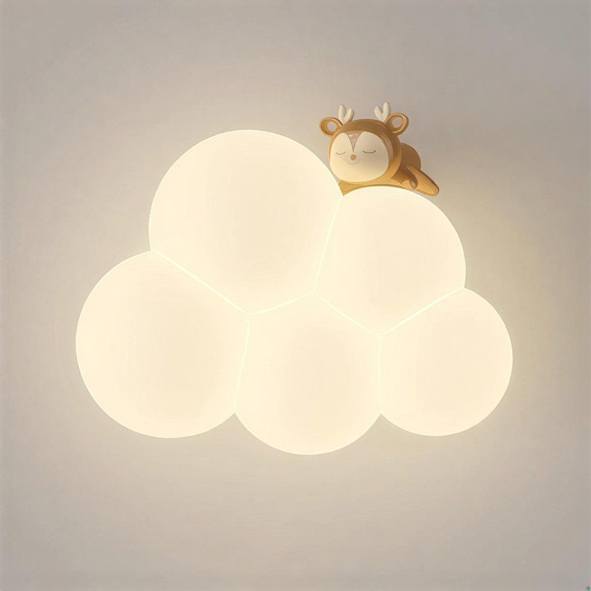Bubble Cloud Wall Lamp With Atmospheric Lighting Design For Kids