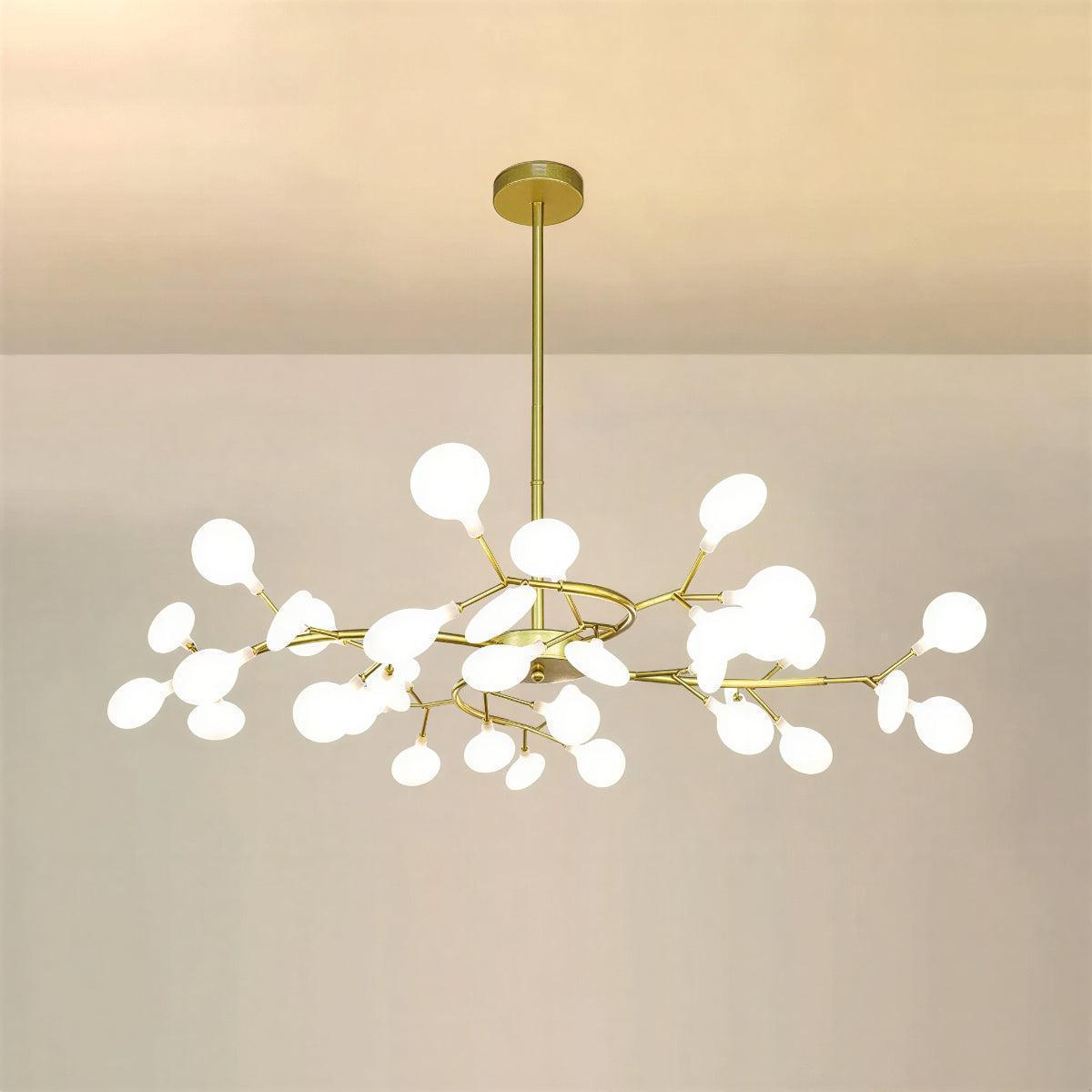 Ceiling Light With Modern Firefly Sputnik Branching Chandelier Design