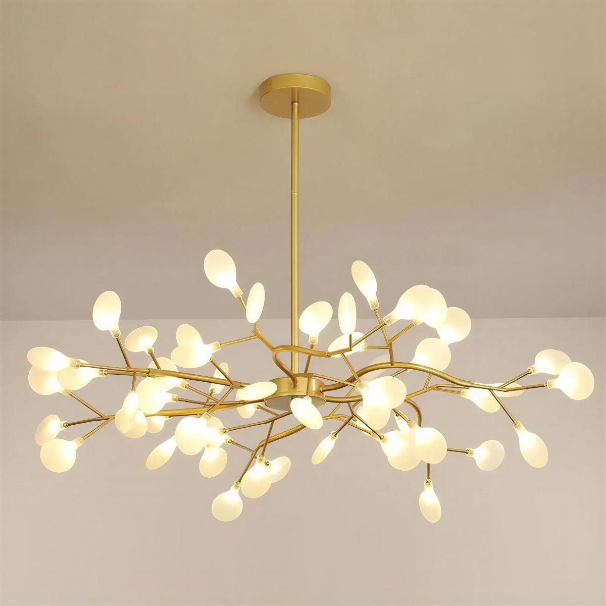 Ceiling Light With Modern Firefly Sputnik Branching Chandelier Design