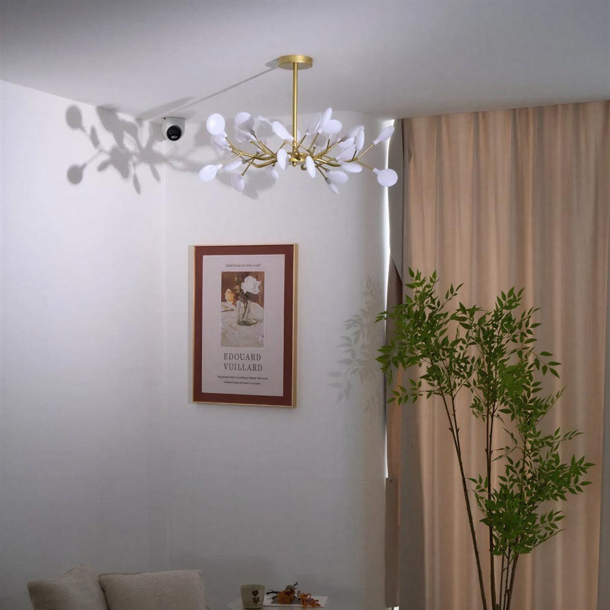 Ceiling Light With Modern Firefly Sputnik Branching Chandelier Design