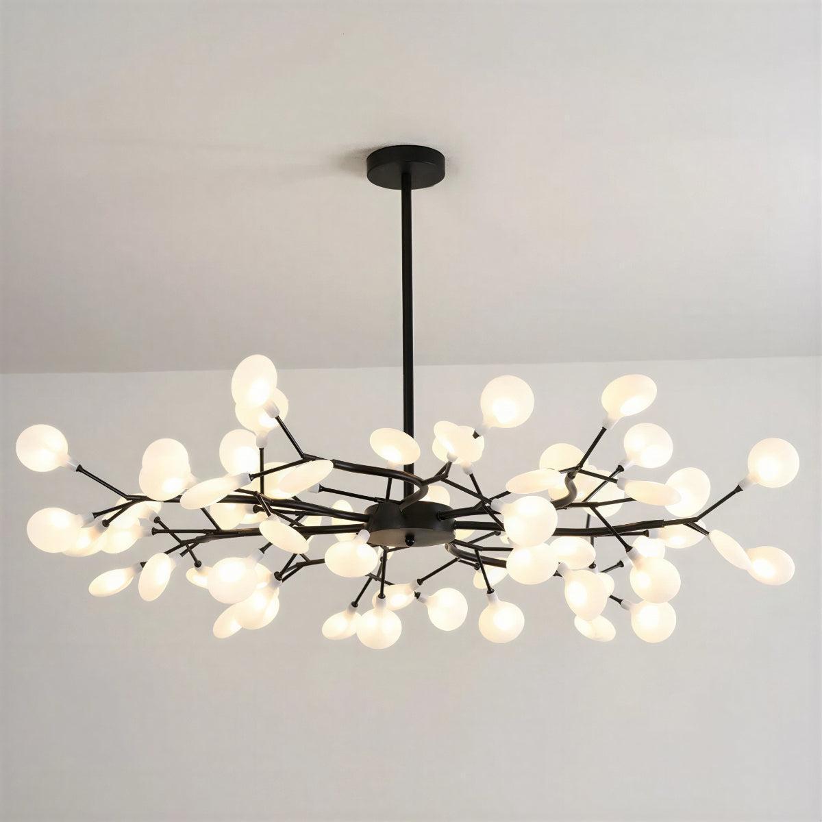 Ceiling Light With Modern Firefly Sputnik Branching Chandelier Design
