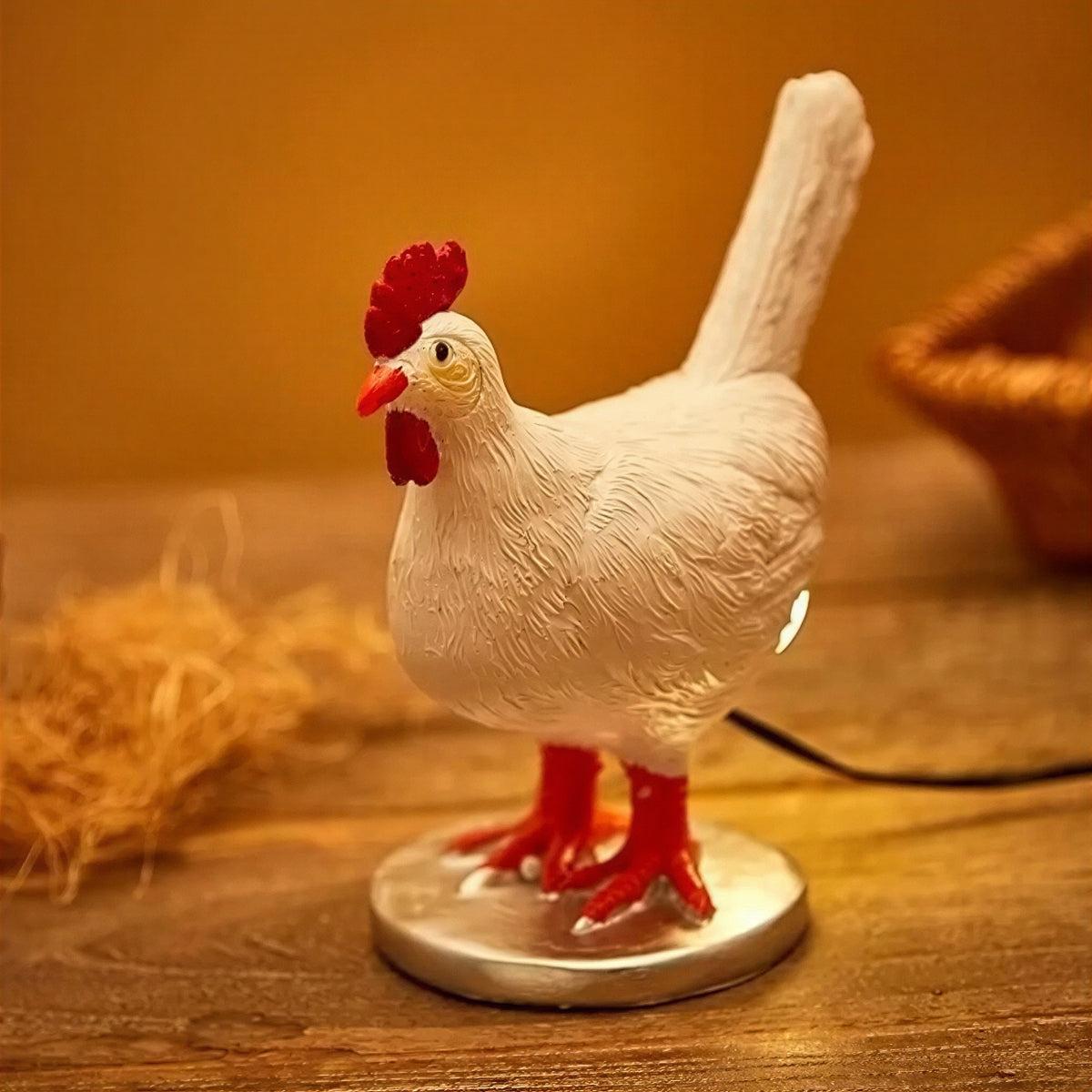 Chicken Animal Table Lamp With Egg Light