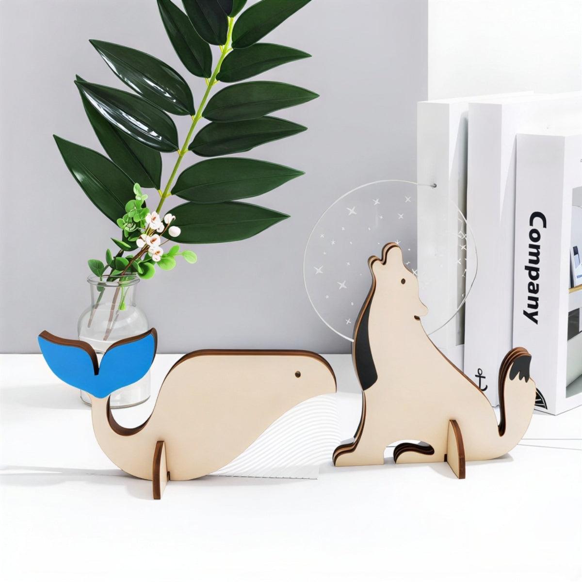 Childrens Bedside Nightlight Lamp With 3D Illusion Animal Design