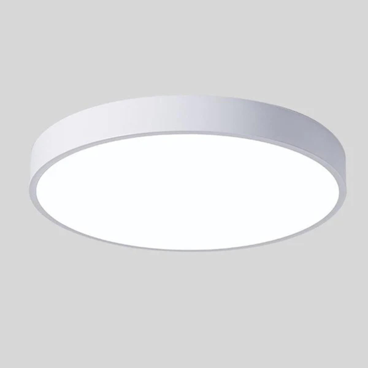 Circular Minimalist Modern Flush Mount Ceiling Light With Ambient Lighting