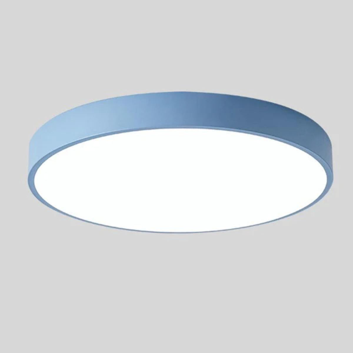 Circular Minimalist Modern Flush Mount Ceiling Light With Ambient Lighting