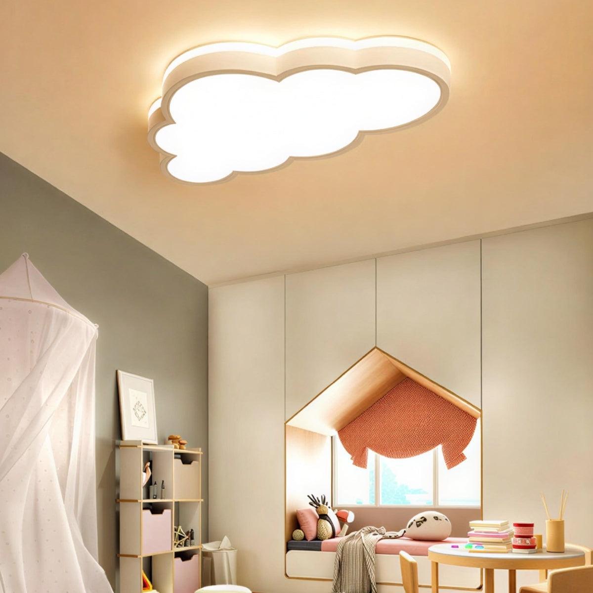 Cloud Shaped Modern LED Flush Mount Decorative Ceiling Light