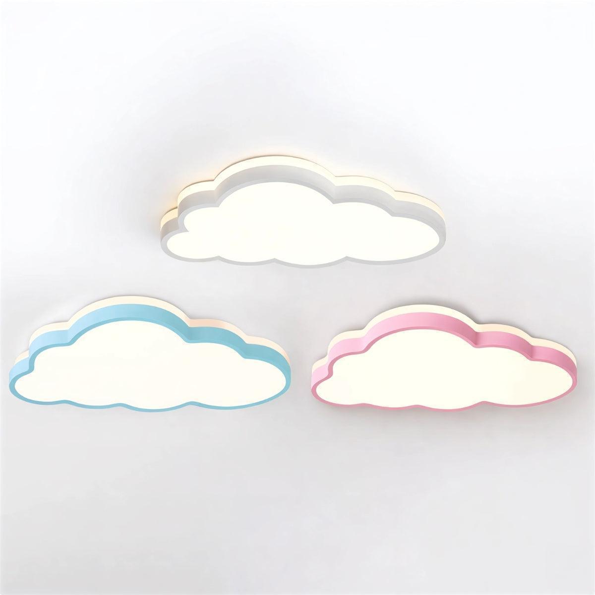 Cloud Shaped Modern LED Flush Mount Decorative Ceiling Light