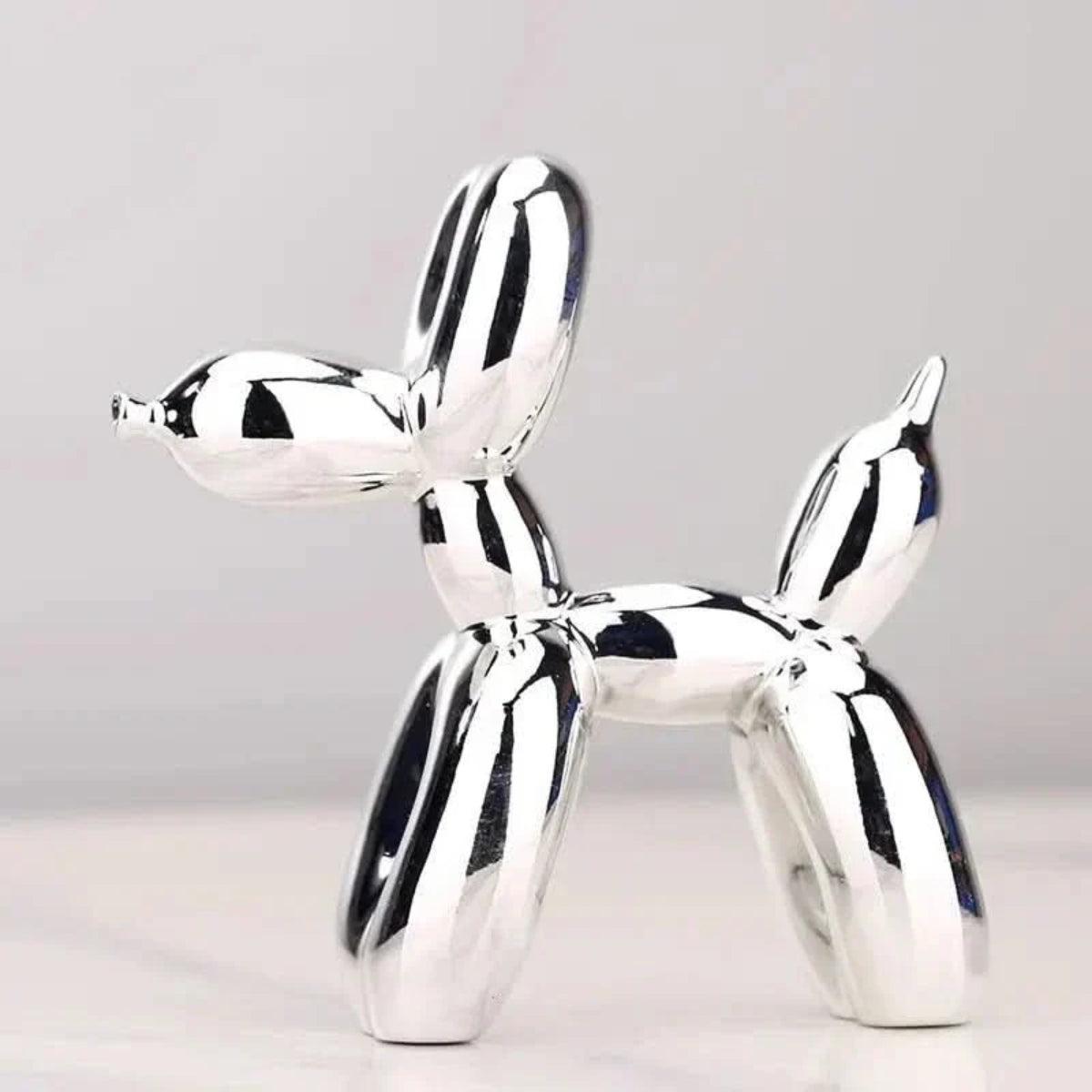 Contemporary Clown Balloon Dog Sculpture With Minimalistic Design