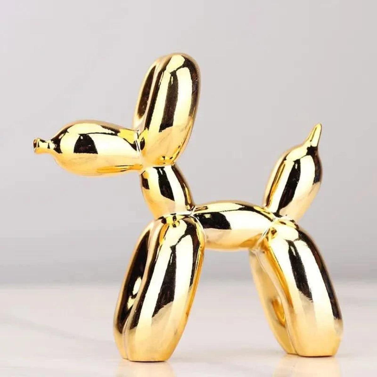Contemporary Clown Balloon Dog Sculpture With Minimalistic Design