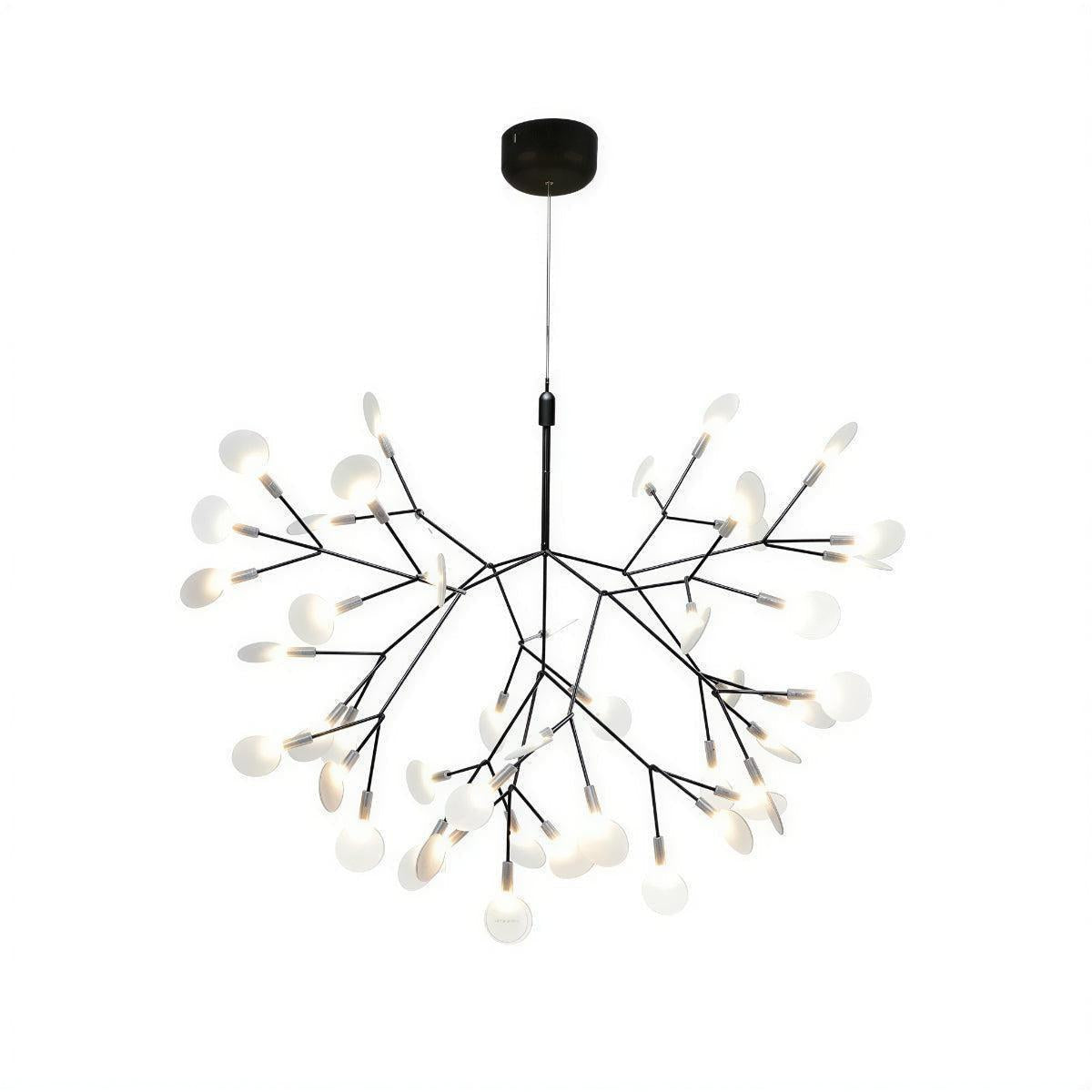 Contemporary Modern Chandelier Ceiling Light With Branch And Leaf Design