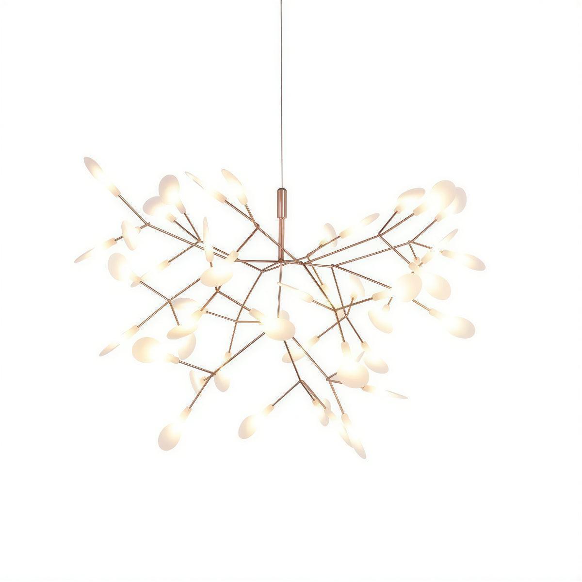 Contemporary Modern Chandelier Ceiling Light With Branch And Leaf Design