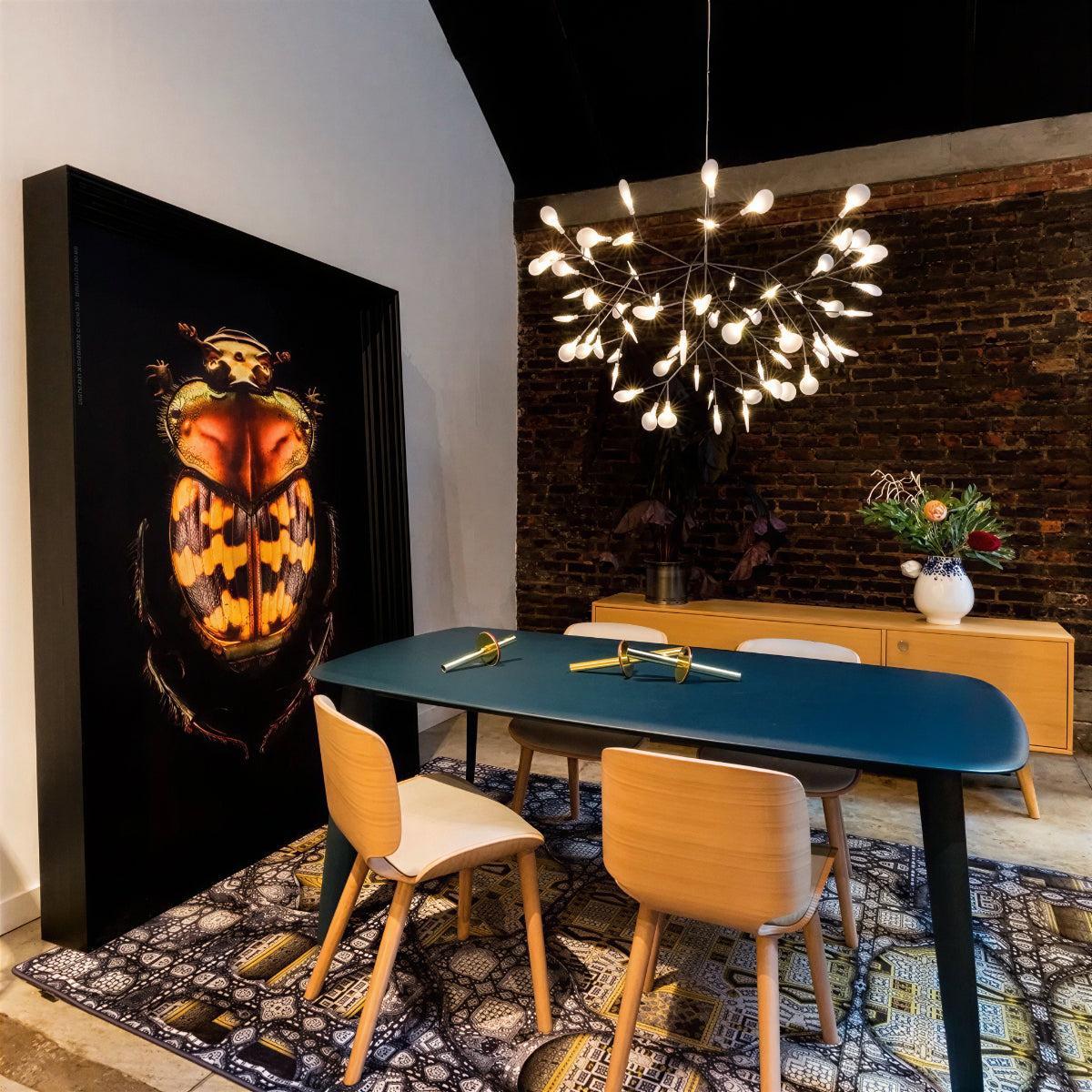 Contemporary Modern Chandelier Ceiling Light With Branch And Leaf Design