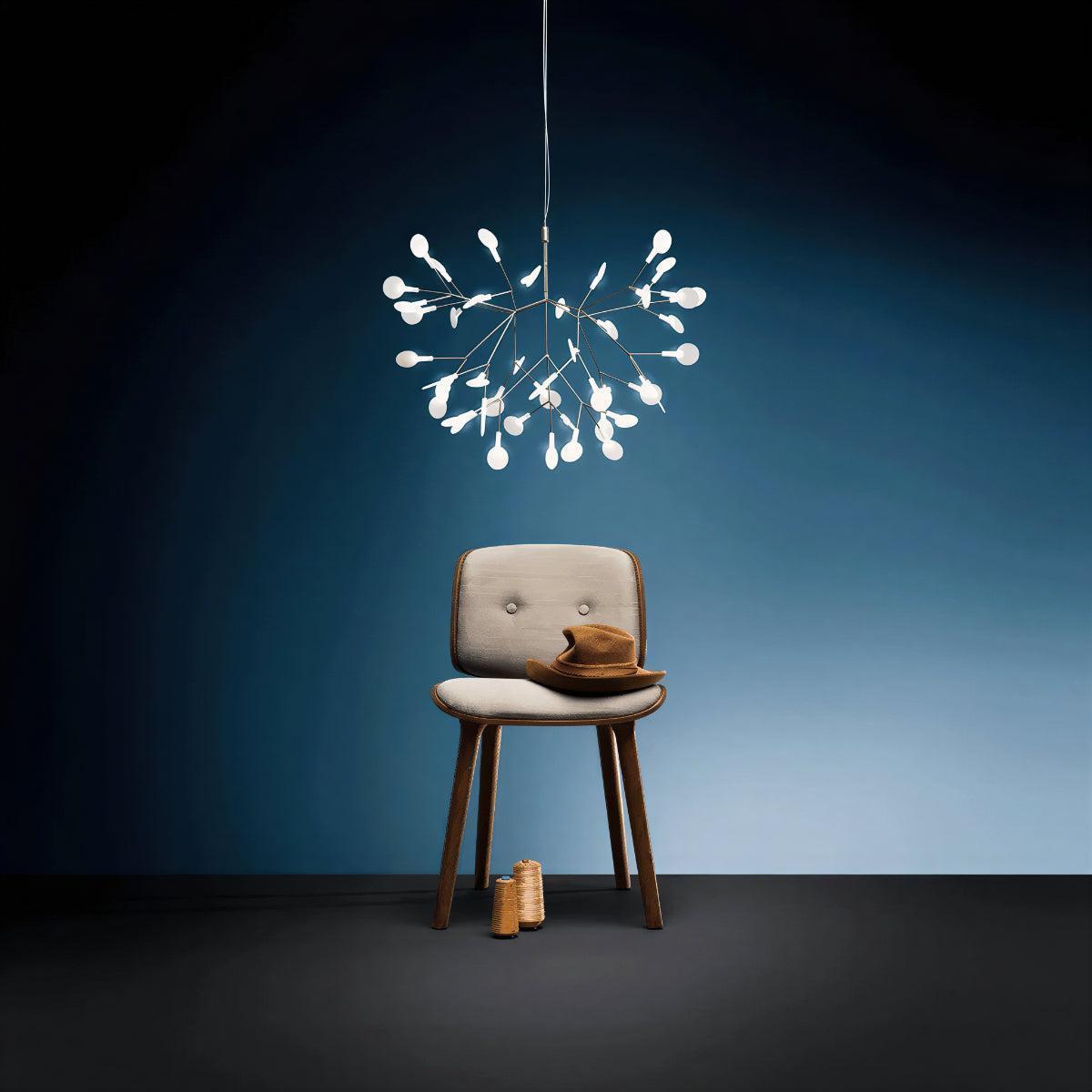 Contemporary Modern Chandelier Ceiling Light With Branch And Leaf Design