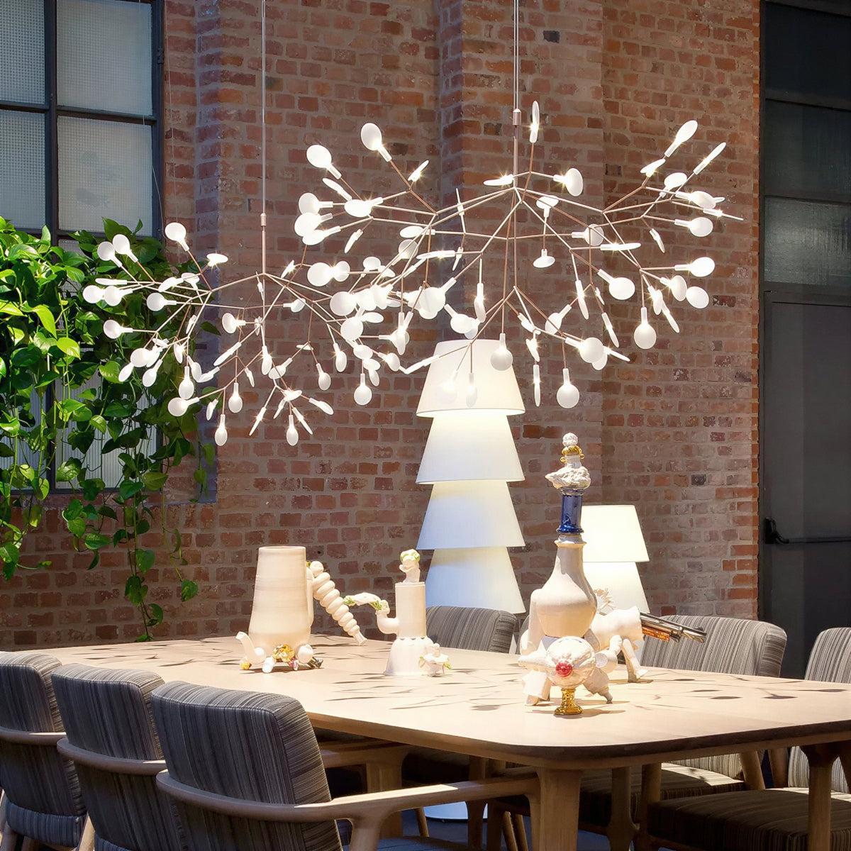 Contemporary Modern Chandelier Ceiling Light With Branch And Leaf Design