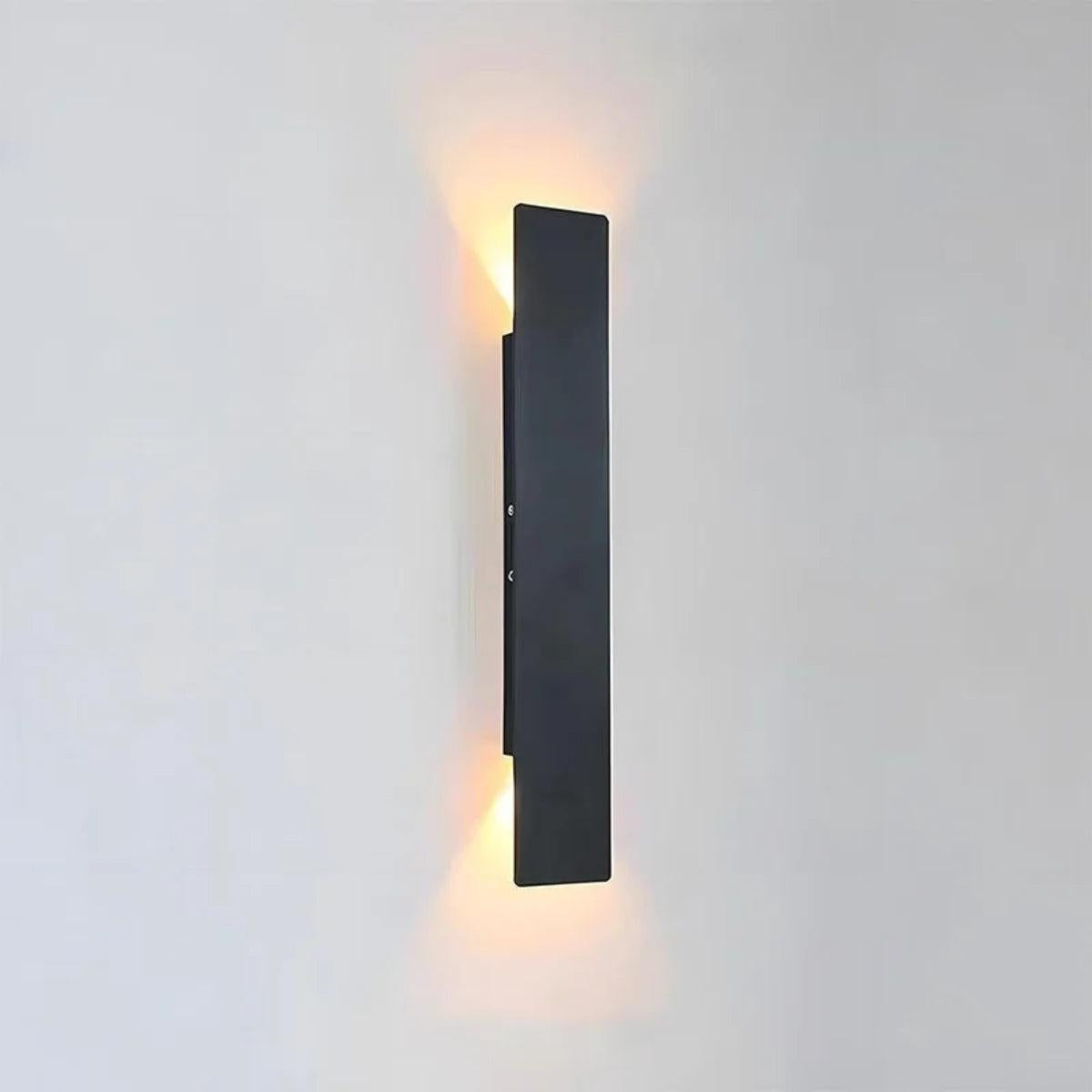 Contemporary Outdoor Wall Light With Dual Up Down Lighting