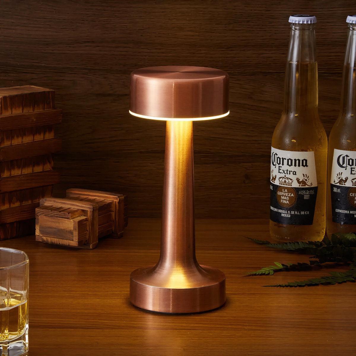 Cordless Table Lamp With Rechargeable Battery And Touch Dimming Control For Restaurant