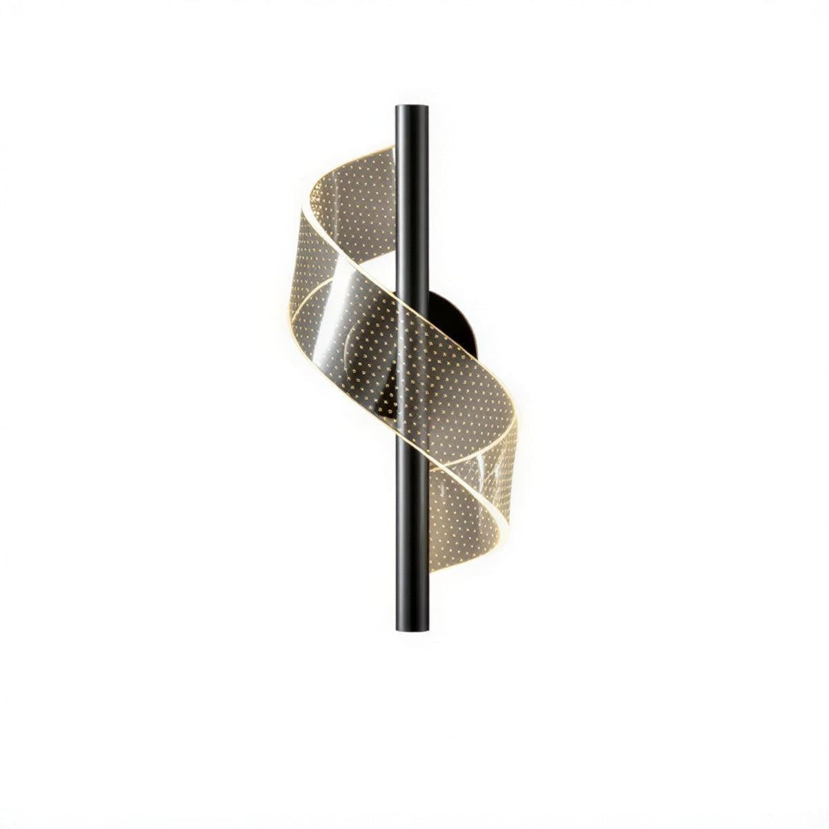 Decorative Wrapped Spiral Ribbon Patterned Wall Lamp