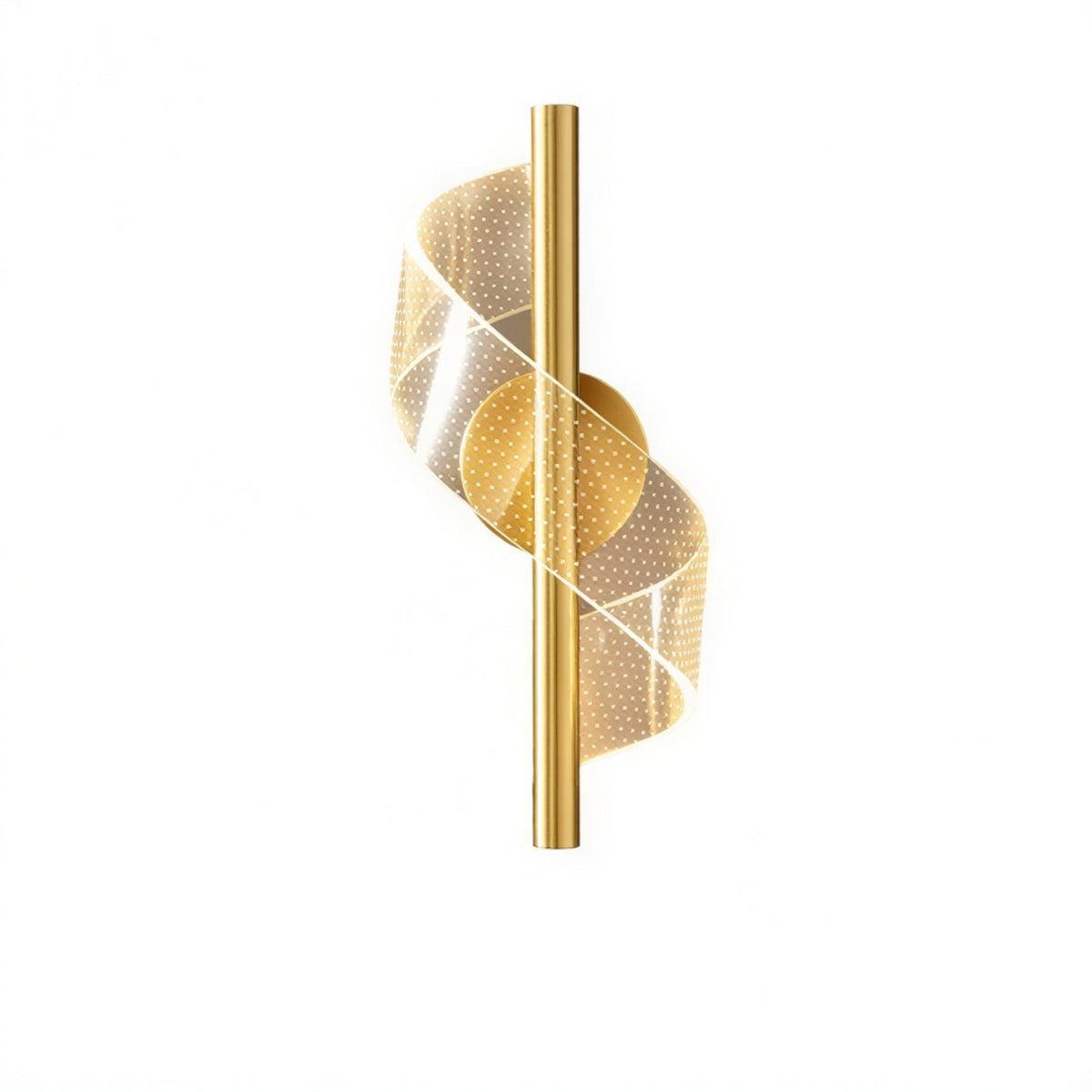 Decorative Wrapped Spiral Ribbon Patterned Wall Lamp