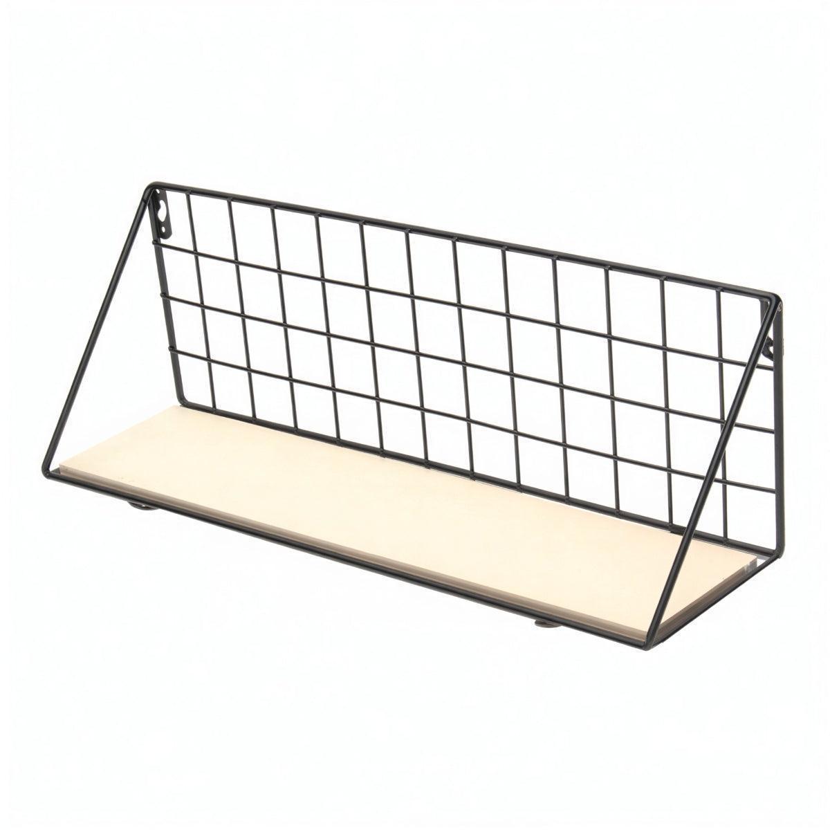 Floating Caged Wall Shelf For Modern Minimalist Home Storage