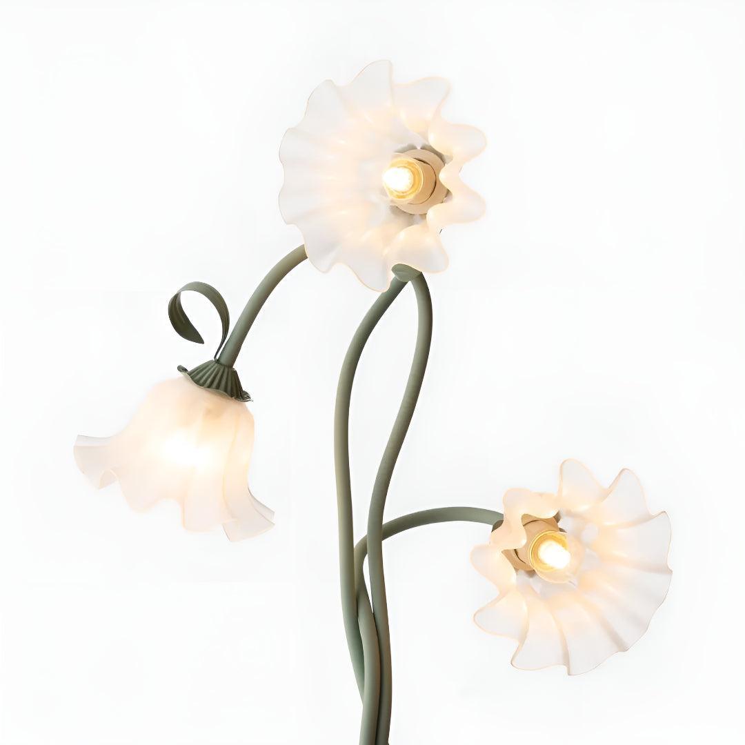 Flower Living Room Floor Lamp With Floral Design
