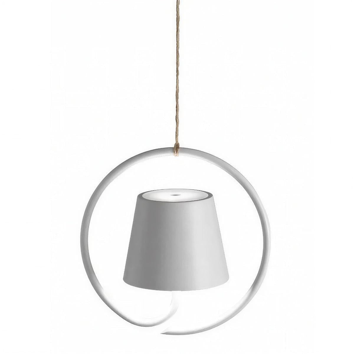 Hanging Pendant Light Fixtures With Halo Ring