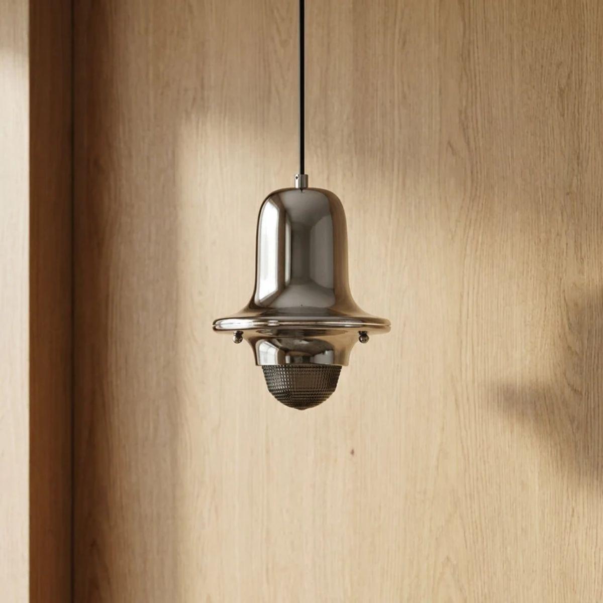 Hanging Pendant Lighting Fixture With Metal Bauhaus Design