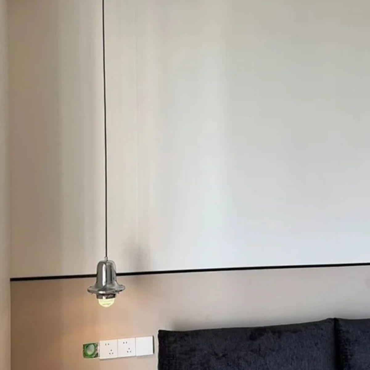 Hanging Pendant Lighting Fixture With Metal Bauhaus Design