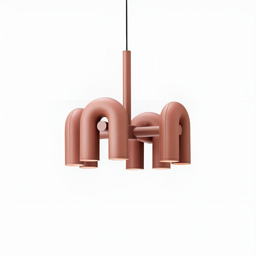 Mid Century Modern Chandelier Lighting With Unique Adjustable U-Shape Design