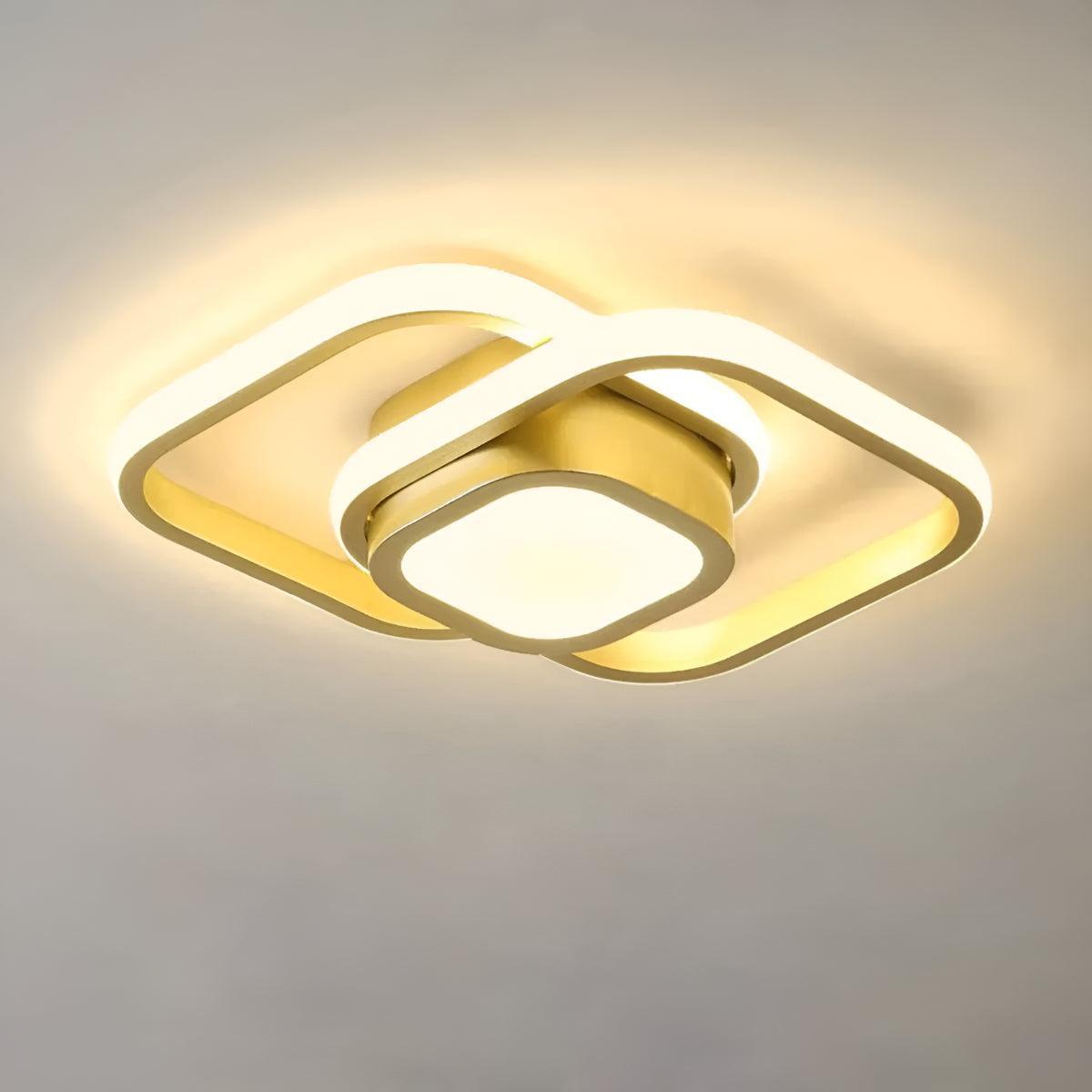 Minimalist Double Ring Ceiling Lights With Modern Design