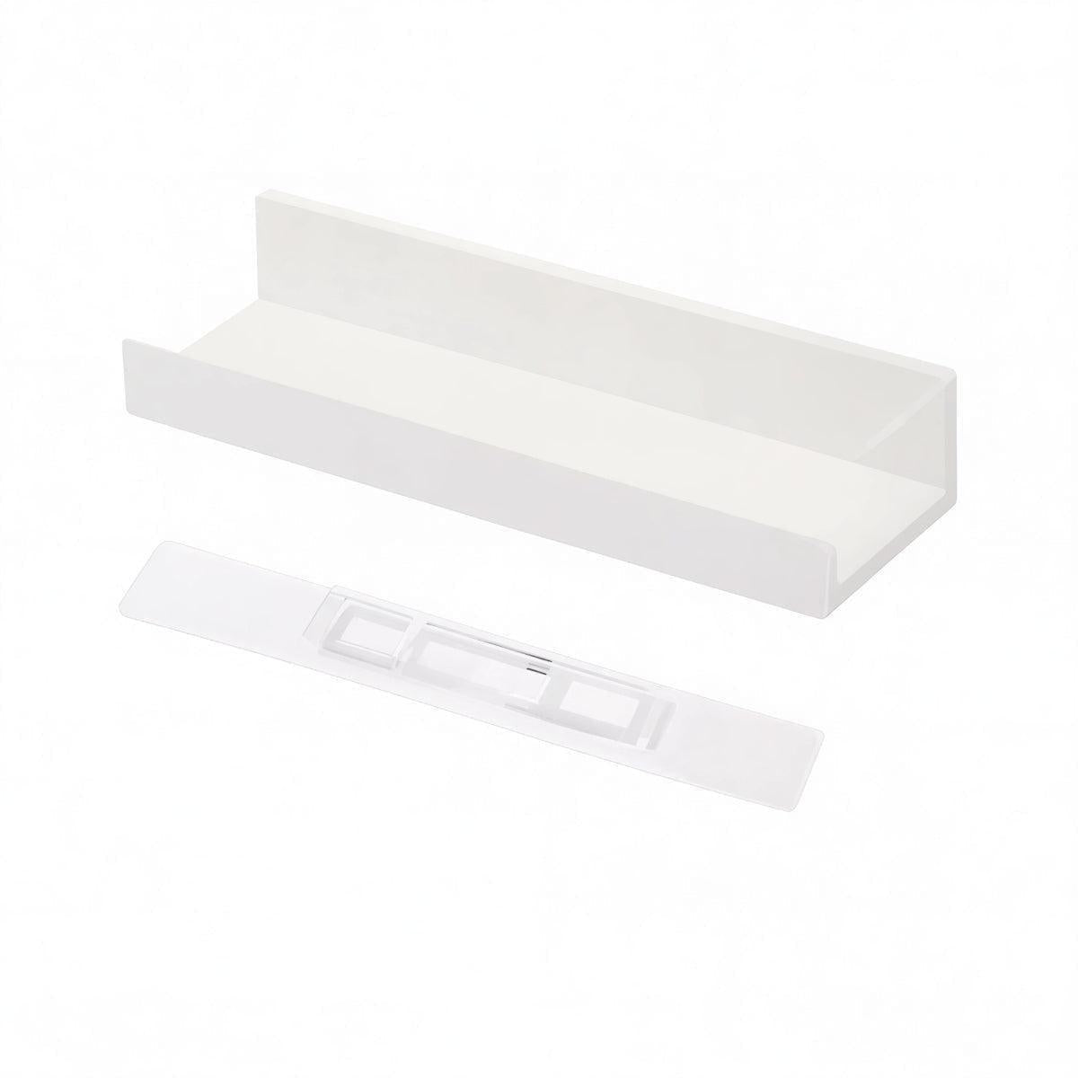 Minimalist Floating Wall Shelves With No Drill Adhesive Application