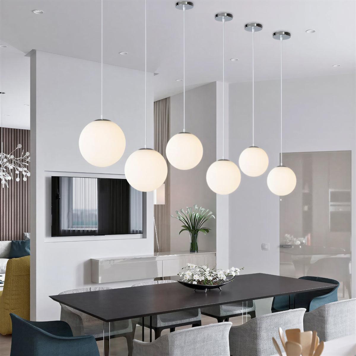 Minimalist Glass Globe Pendant Light Ceiling Fixture