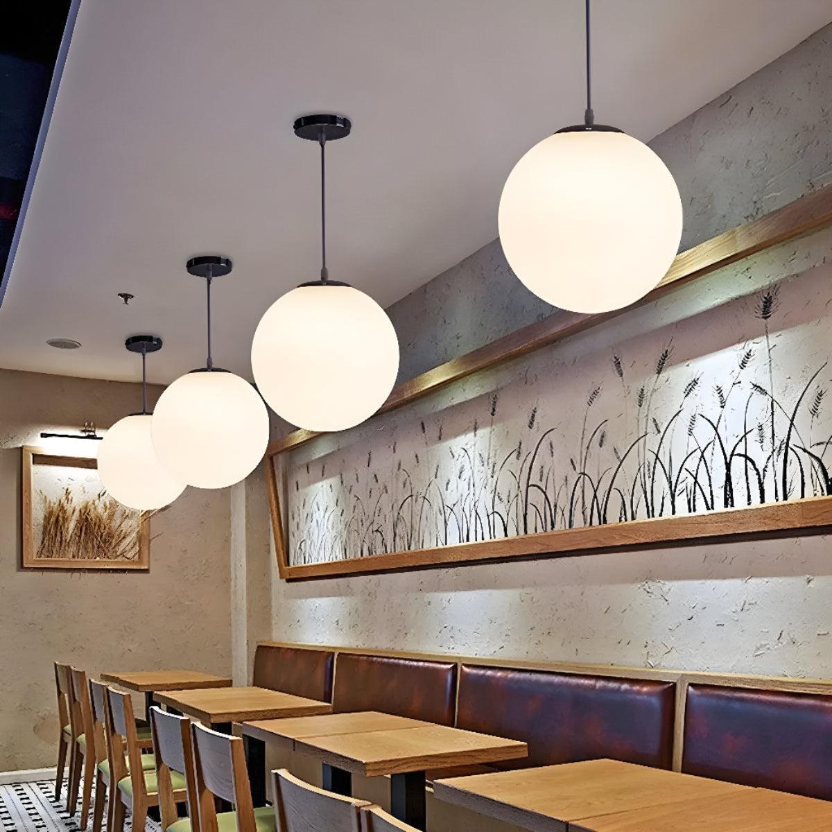 Minimalist Glass Globe Pendant Light Ceiling Fixture