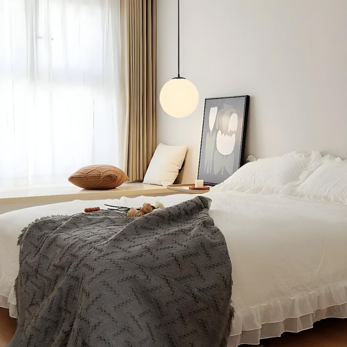 Minimalist Glass Globe Pendant Light Ceiling Fixture