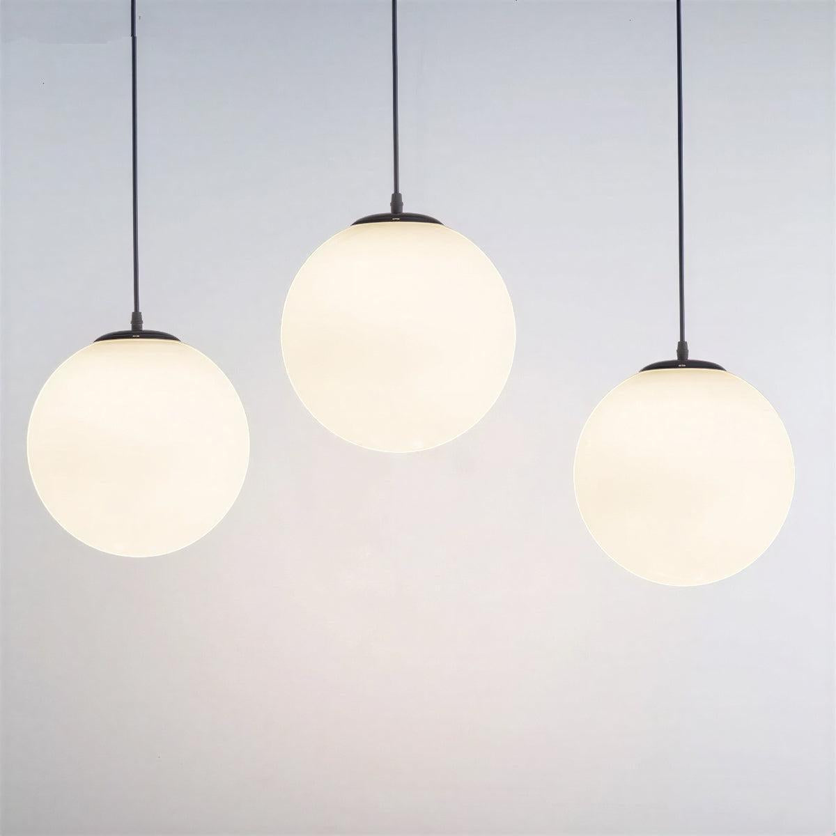 Minimalist Glass Globe Pendant Light Ceiling Fixture