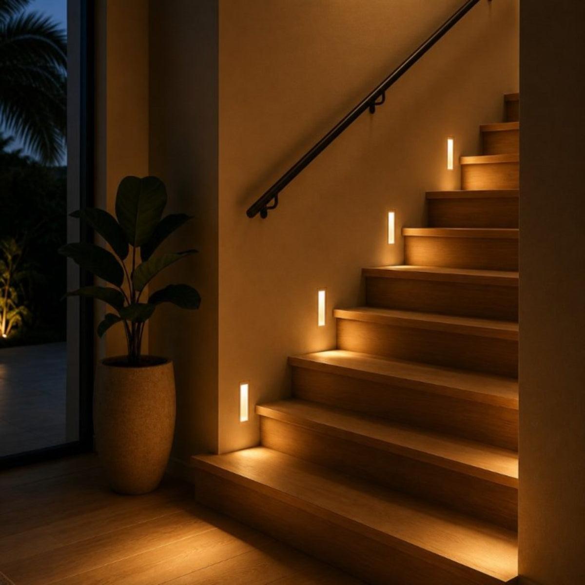 Minimalist LED Step Lights For Staircases Hallways And Bedrooms
