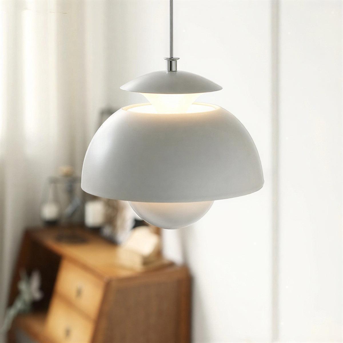 Modern Ceiling Pendant Light With Layered Flower Bud Design