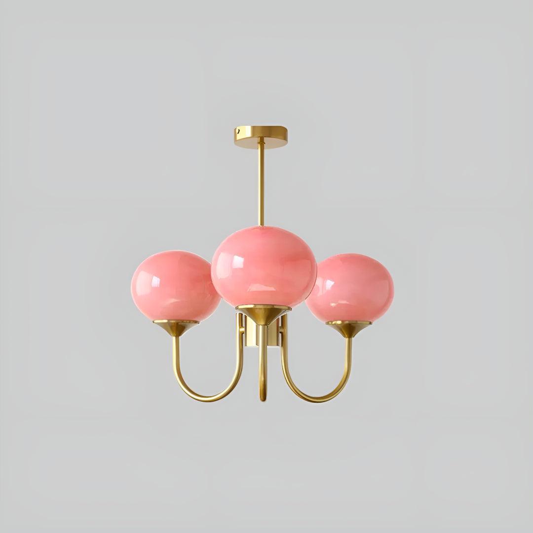 Modern Chandelier with Globe Shades