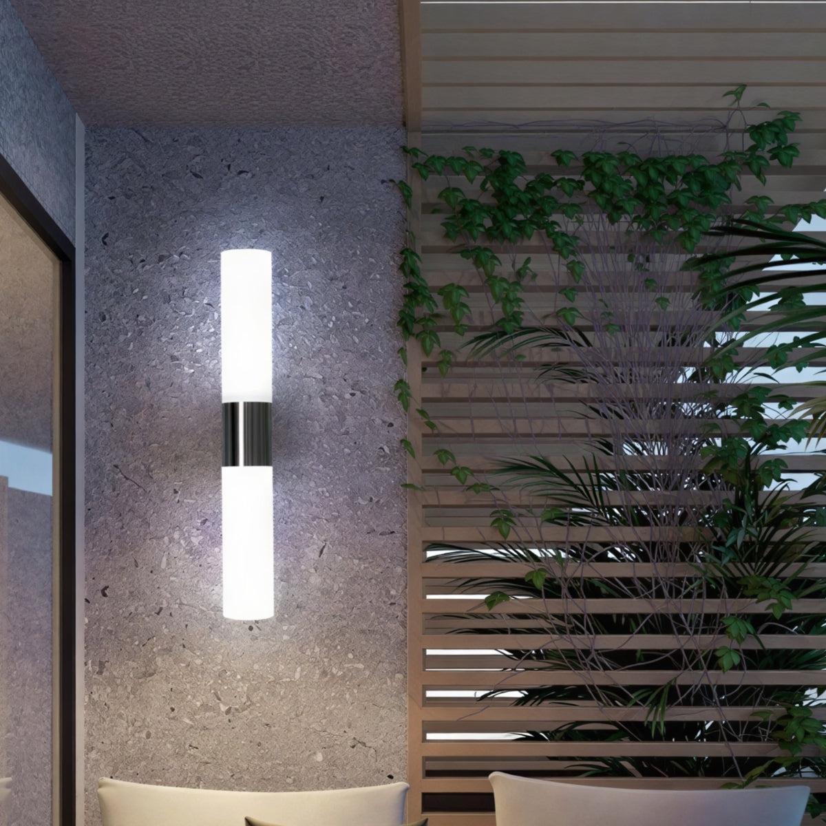 Modern Double Headed Wall Light With Up Down LED Lighting And Minimalist Design