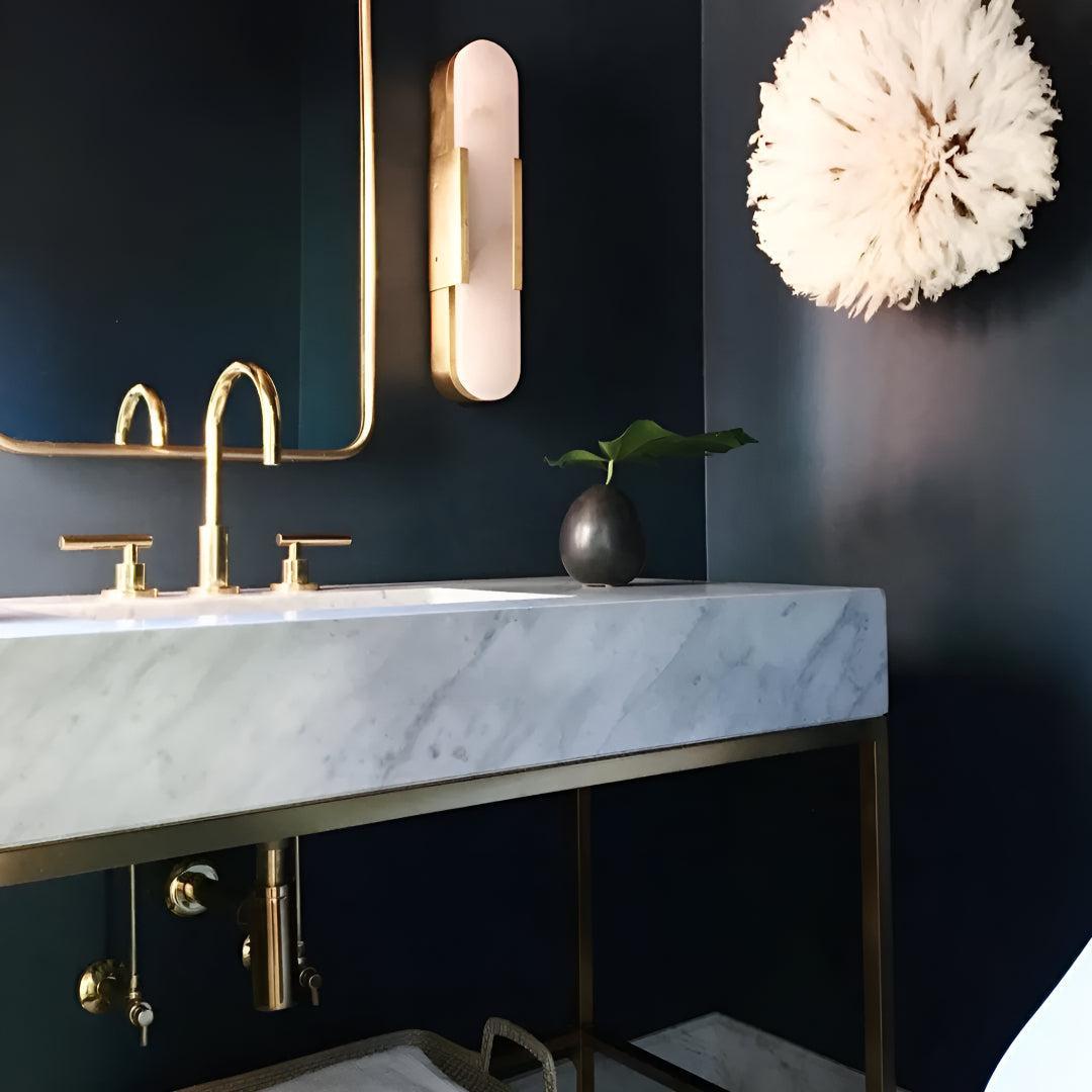 Modern Elongated Alabaster Wall Light For Interior Home Walls