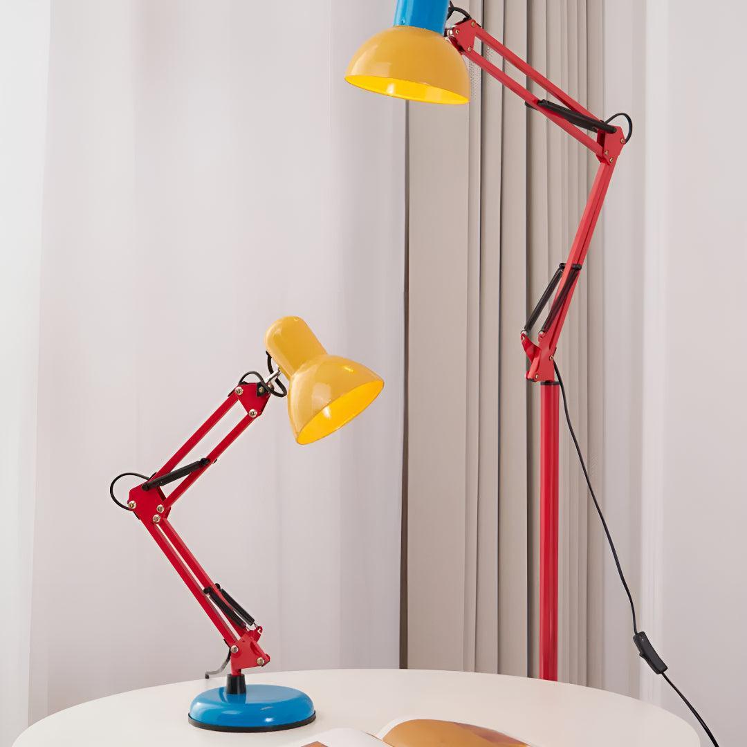 Modern Memphis Table Lamp Adjustable Arm Desk Light