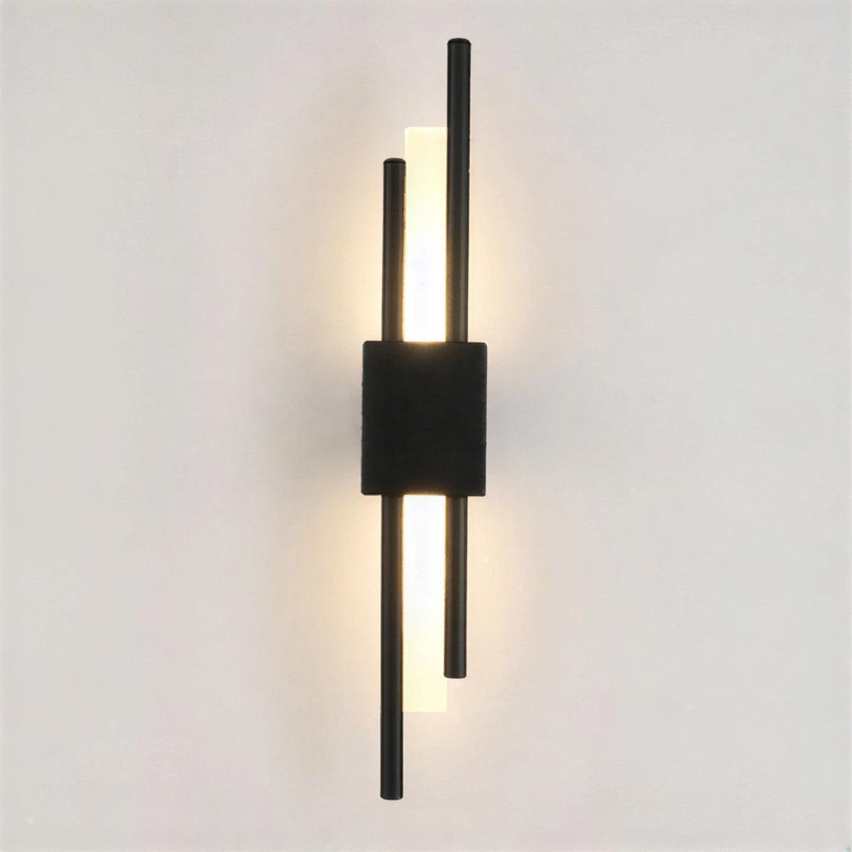 Modern Sleek Vertical Wall Lamp With Architectural Sconce Design