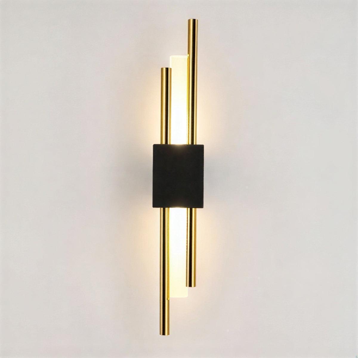 Modern Sleek Vertical Wall Lamp With Architectural Sconce Design