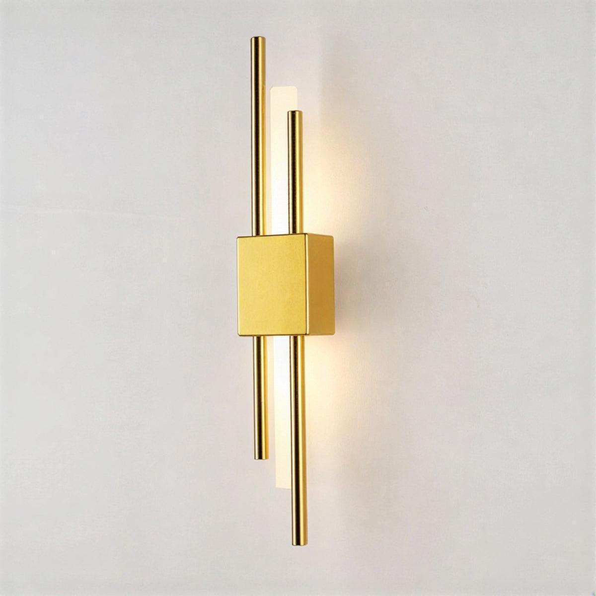 Modern Sleek Vertical Wall Lamp With Architectural Sconce Design