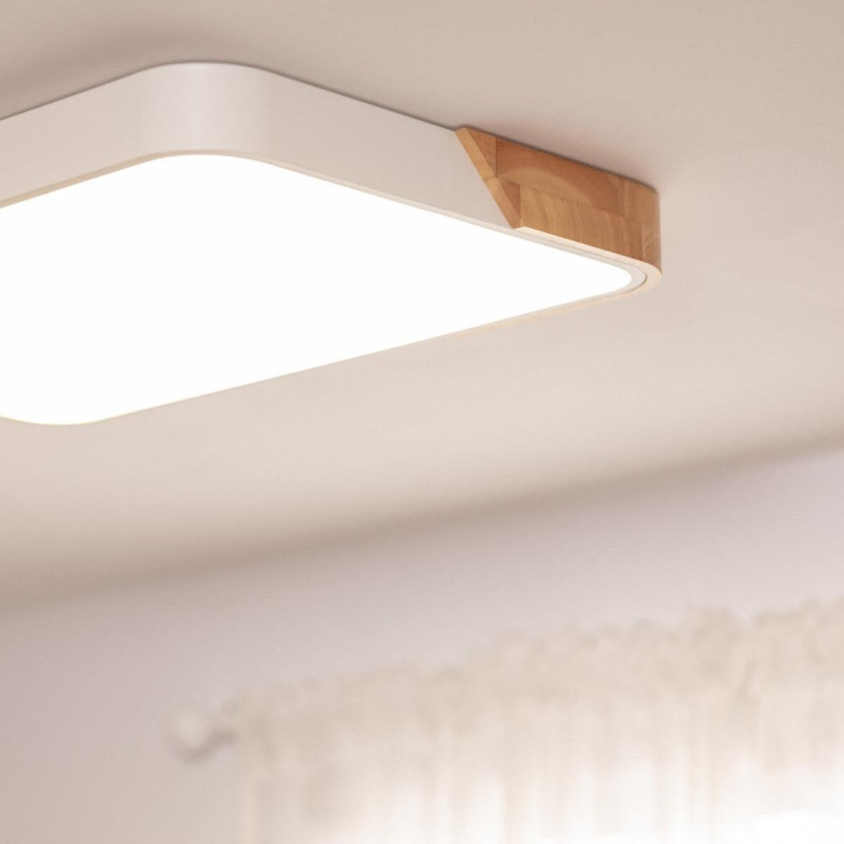 Modern Square Minimalist Flush Mount Ceiling Light For Contemporary Lighting